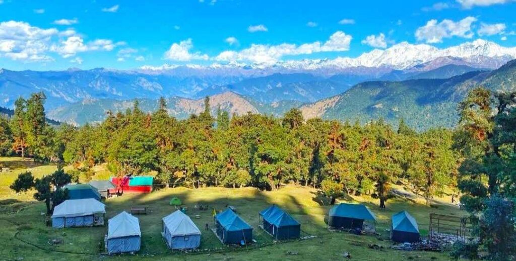 camping in chopta